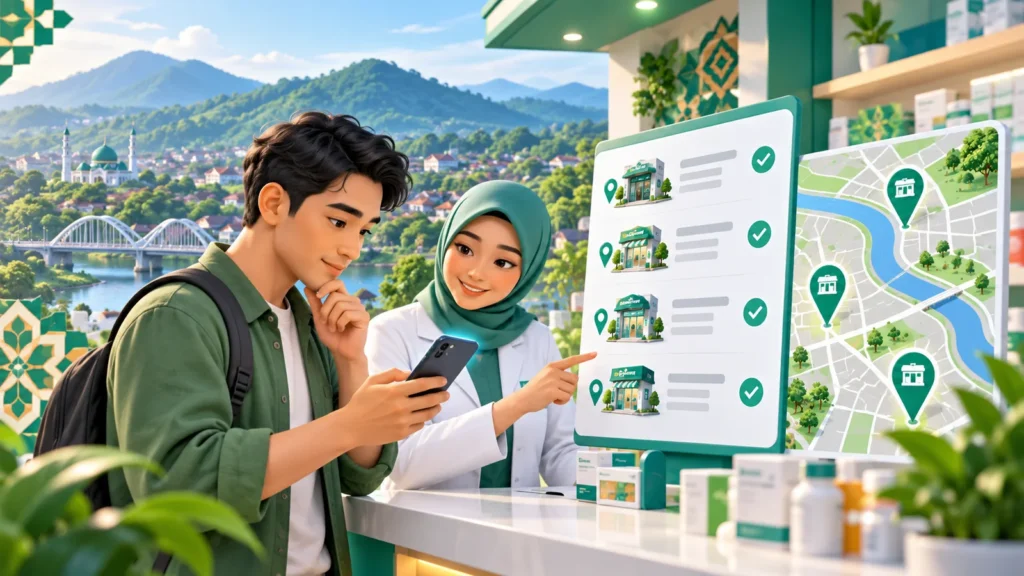 Ilustrasi verifikasi informasi Apotek BPJS Tasikmalaya melalui kanal yang tepat